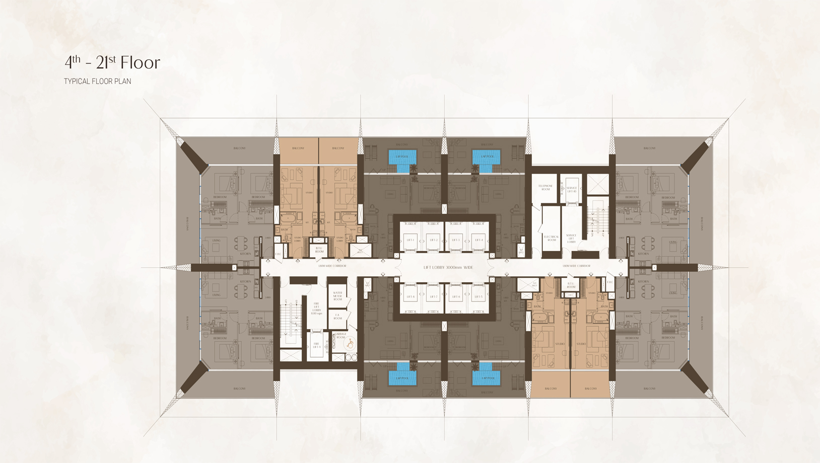one by binghatti floor plans (12)