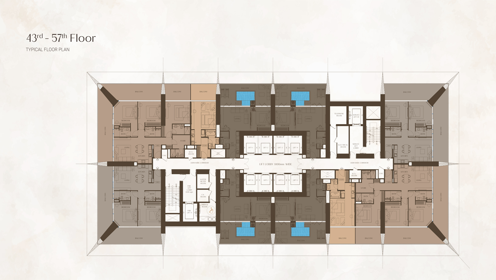 one by binghatti floor plans (16)